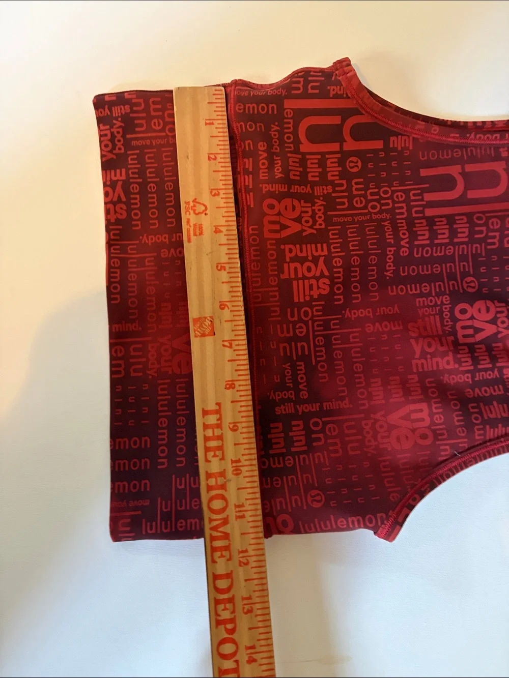 lululemon athletica Red Graphic Crop Tank